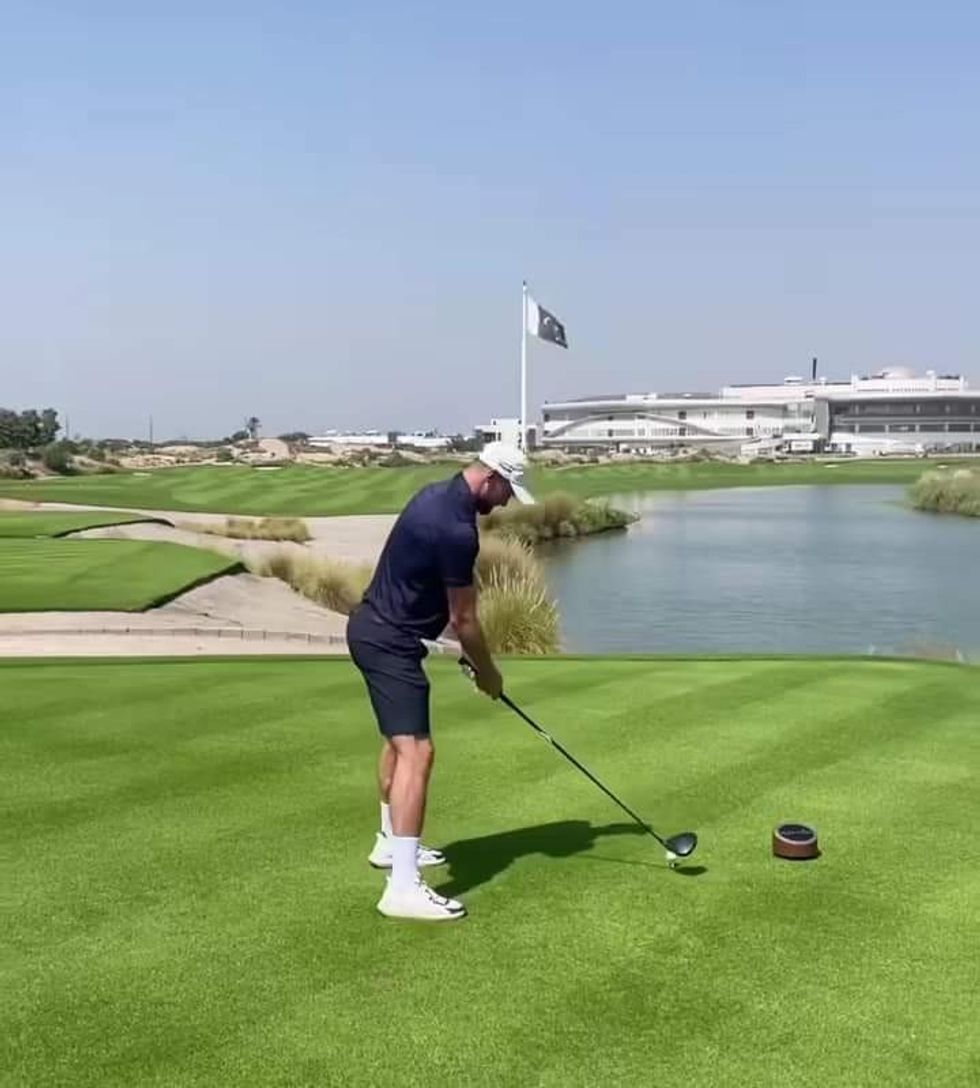 England players warm up for Test series opener by playing golf and tennis in Multan