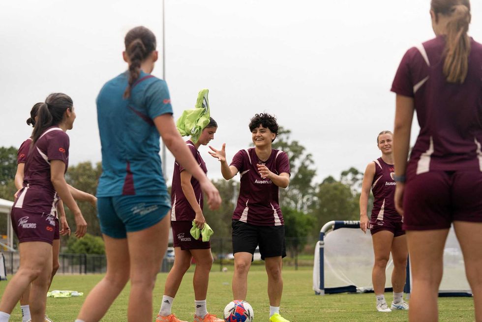 Iran soccer players who claimed asylum in Australia train with local club