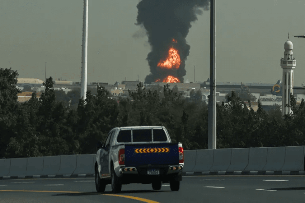Iranian attack sparks fire on Kuwaiti oil tanker at Dubai Port: state media
